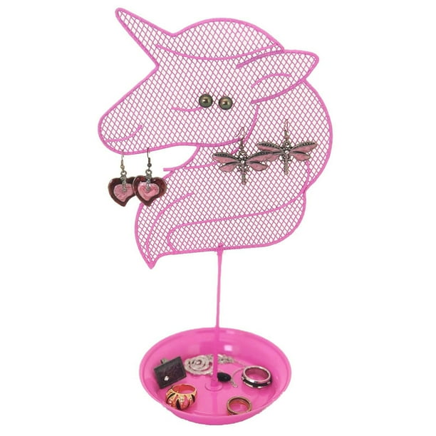 Girls Room Organizer Girls Bathroom Decor Lace Earring Flower Earring Holder Jewelry Storage Purple Earring Display